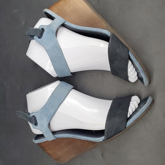 Camper Leather Wedge Sandal EU 38 Hook Loop, US 8 - Picture 9 of 12